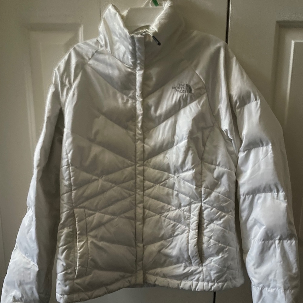 White North Face Puffer Jacket